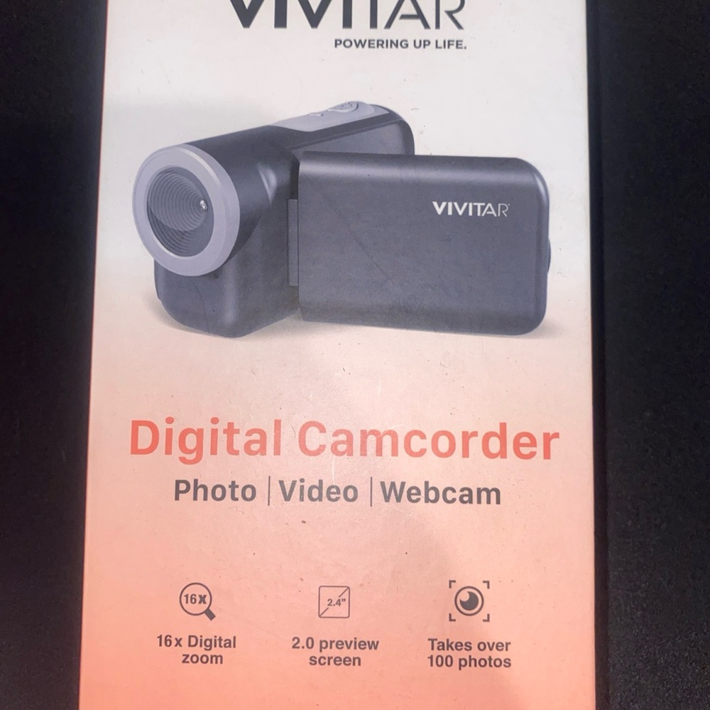 Black Digital Camcorder